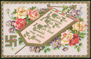 Greetings Postcard with Flowers To Wish You Happiness
