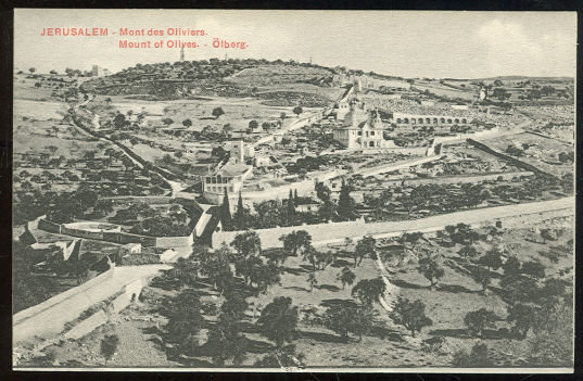 Postcard of Mount of Olives, Jerusalem