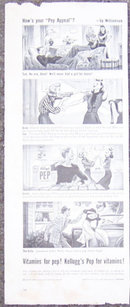 1940 Kellogg's Pep Cereal Magazine Advertisment