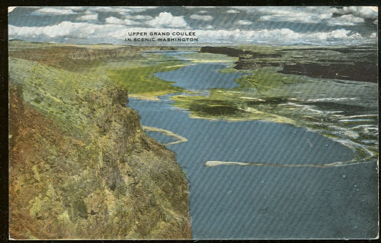 Postcard of Upper Grand Coulee, Washington State