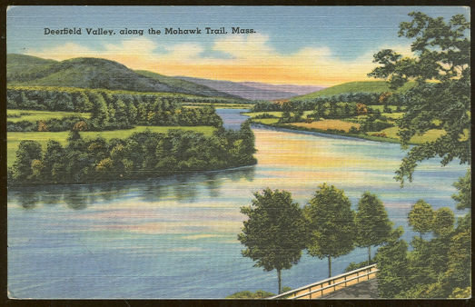 Postcard of Deerfield Valley Mohawk Trail Massachusetts