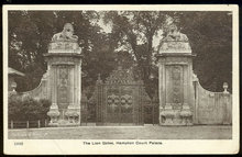 Postcard of The Lion Gate, Hampton Court Palace England