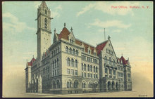Postcard of Post Office, Buffalo, New York