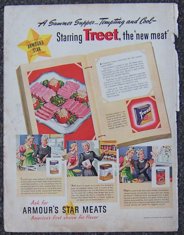 1940 Armour's Star Canned Meats Magazine Advertisment