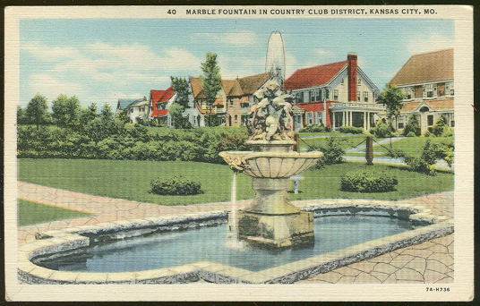 Postcard of Country Club District Kansas City, Missouri