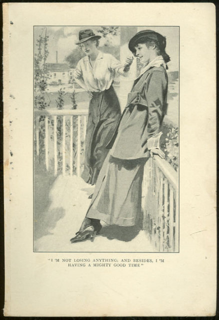 Book Illustration of Two Lovely Victorian Ladies