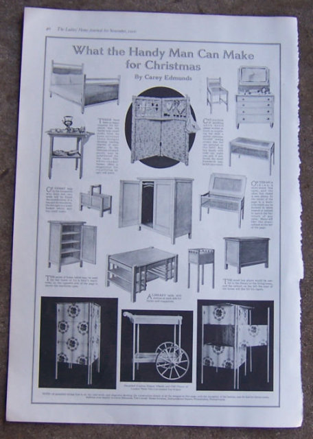 What the Handy Man Can Make for Christmas 1916 Page