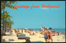 Greetings Postcard of Beach From Hollywood, Florida