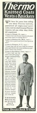 Thermo Knitted Coats 1925 Magazine Advertisement