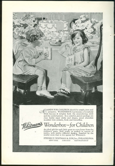 Whitman Wonderbox for Children 1925 Advertisement