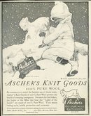 Ascher's Knit Goods 1921 Magazine Advertisement