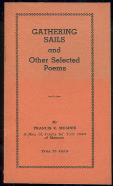 Gathering Sails and Other Poems Signed by Francis Mosher