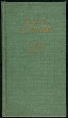 Gems of Thought in Prose and Poetry 1937 Inspirational