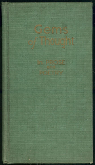Gems of Thought in Prose and Poetry 1937 Inspirational