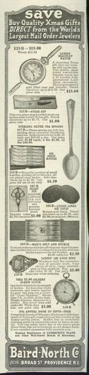 Baird-North Mail Order Jewelers 1921 Advertisement