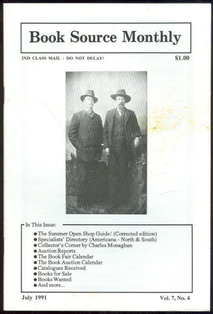Book Source Monthly Magazine July 1991 Book Collecting