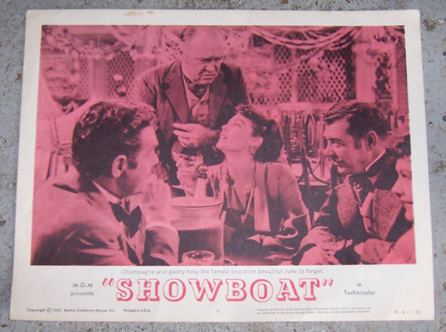 Orginal Lobby Card Show Boat Ava Gardner 1963 MGM
