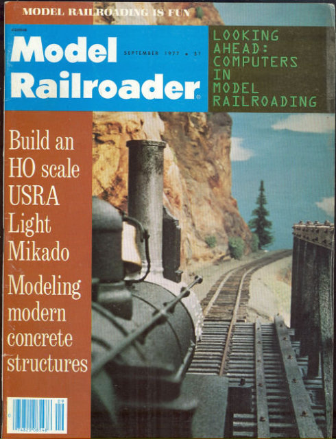 Model Railroader Magazine September 1977 Computers