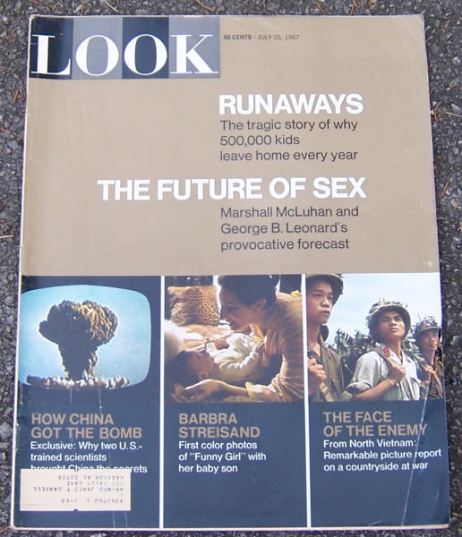 Look Magazine July 25th 1967 Barbara Streisand Cover