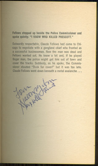 Gangdom's Doom Signed by Maxwell Grant The Shadow #7