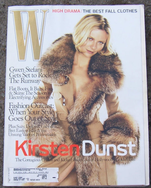 W Magazine September 2005 Kristen Dunst On Cover