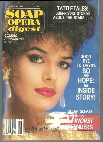 Soap Opera Digest March 10, 1987 Day's Hope Says Goodbye