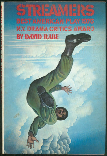 Streamers by David Rabe 1977 1st edition with DJ