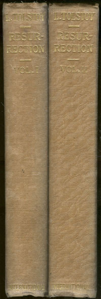 Resurrection by Leo Tolstoy 2 Volume Set 1920