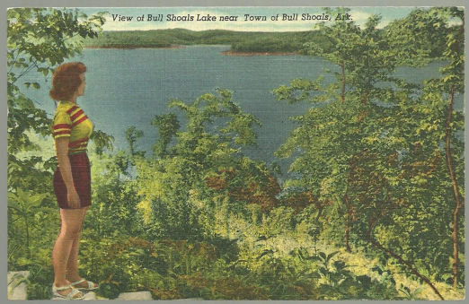 Postcard of Bull Shoals Lake Near Bull Shoals, Ark