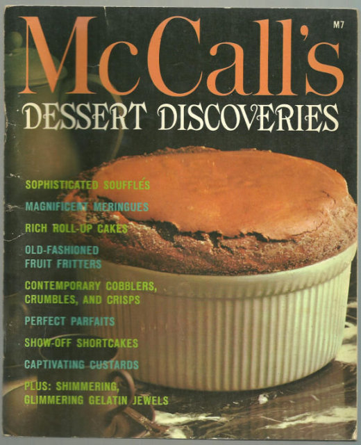 McCall's Book of Dessert Discoveries 1965 Illustrated