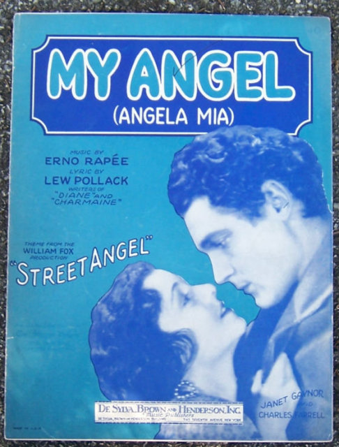 My Angel (Angela Mia) Starring Janet Gaynor 1928 Music