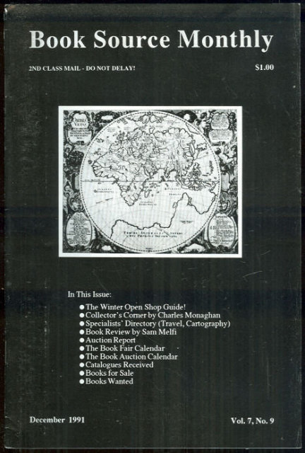 Book Source Monthly December 1991 Collector's Corner