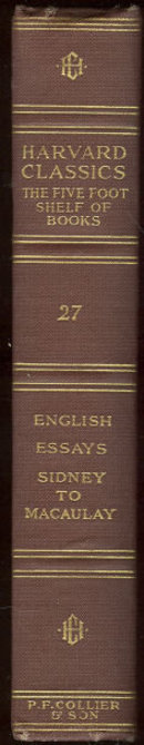 English Essays From Sir Philip Sidney to Macaulay #27