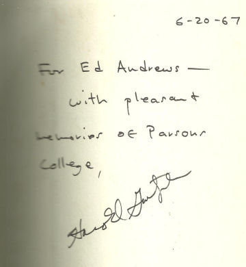 Giant of My World Signed by Harold Grutzmacher 1960 DJ