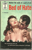 Bed of Hate by Si Podolin 1955 Vintage Paperback