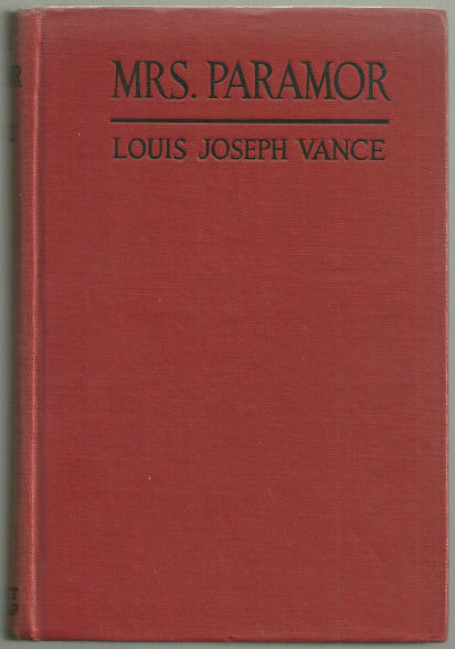 Mrs. Paramor by Louis Joseph Vance 1924 Romance