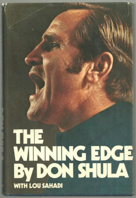Winning Edge by Don Shula 1973 1st edition DJ