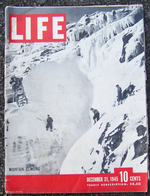 Life Magazine December 31, 1945 Mountain Climbing