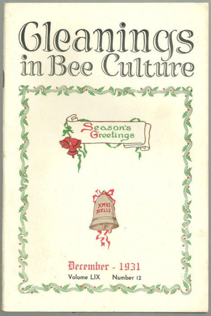 Gleanings in Bee Culture December 1931 England