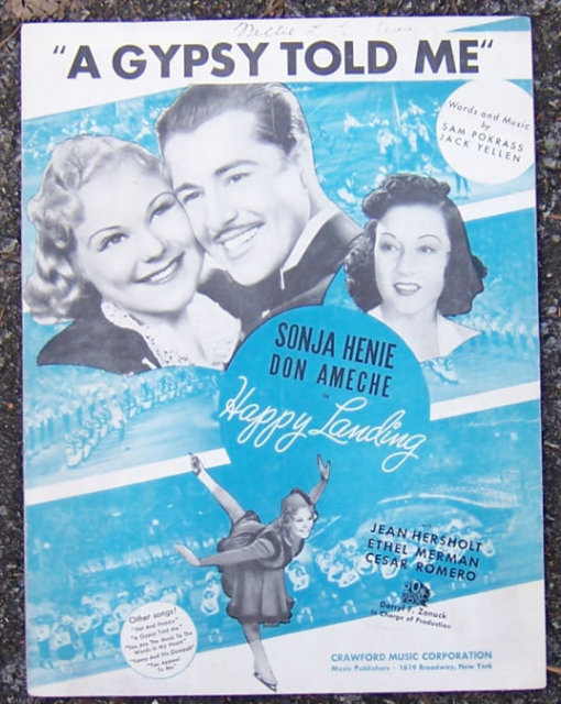Gypsy Told Me From Happy Landing Sonja Henie 1938 Music