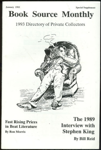 Book Source Monthly Magazine January 1993 Stephen King