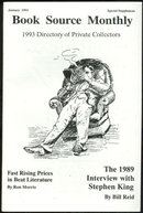 Book Source Monthly Magazine January 1993 Stephen King