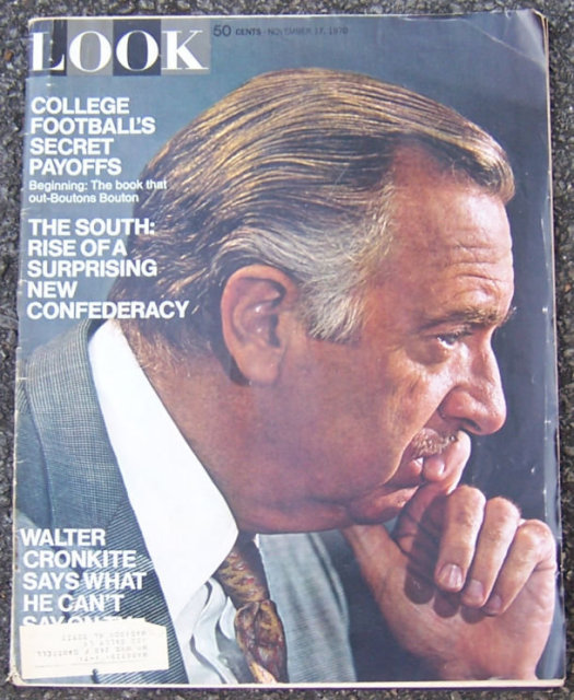 Look Magazine November 17, 1970 Walter Cronkite Cover