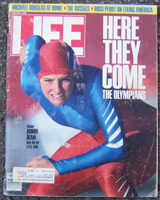 Life Magazine February 1988 Bonnie Blair on the Cover