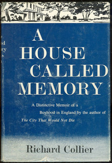 House Called Memory A Boyhood in England 1961 1st ed DJ
