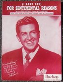 I Love You For Sentimental Reasons Sung by Eddy Howard