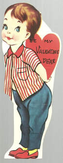 Vintage Valentine of Little Girl Be My Valentine Dear