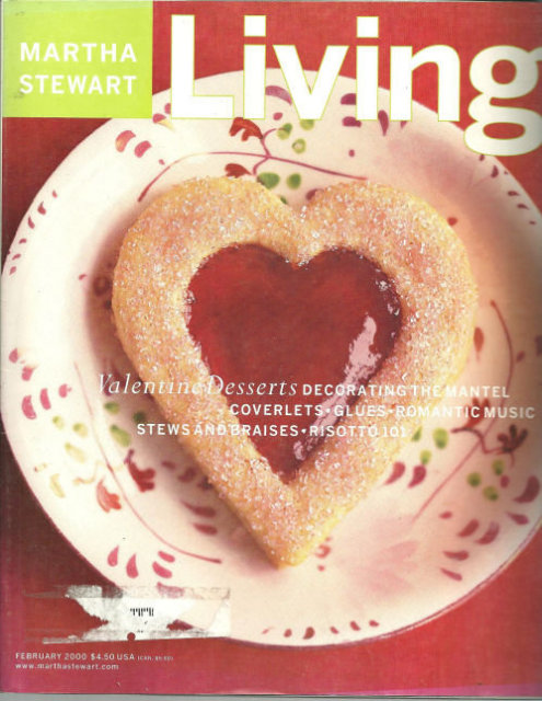 Martha Stewart Living February 2000 Valentine Desserts