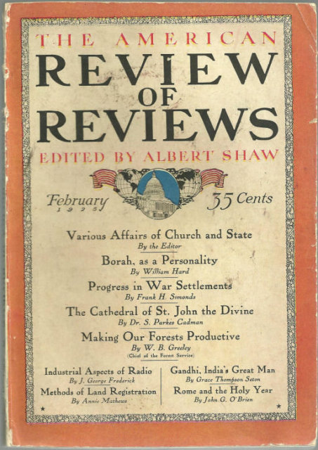 American Review of Reviews February 1925 Forest Fires