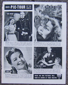 1948 RKO's Pic-Tour of the Month Life Magazine Ad